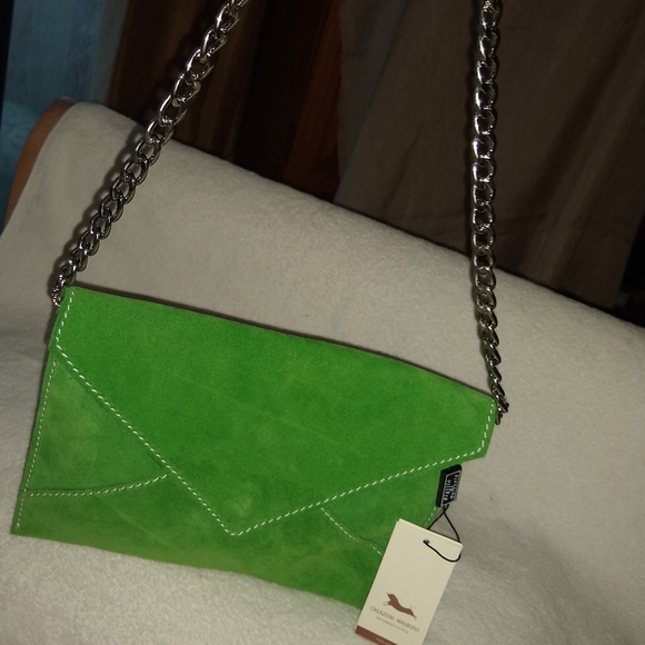 Creazioni Maurizio green leather purse. - Picture 7 of 7
